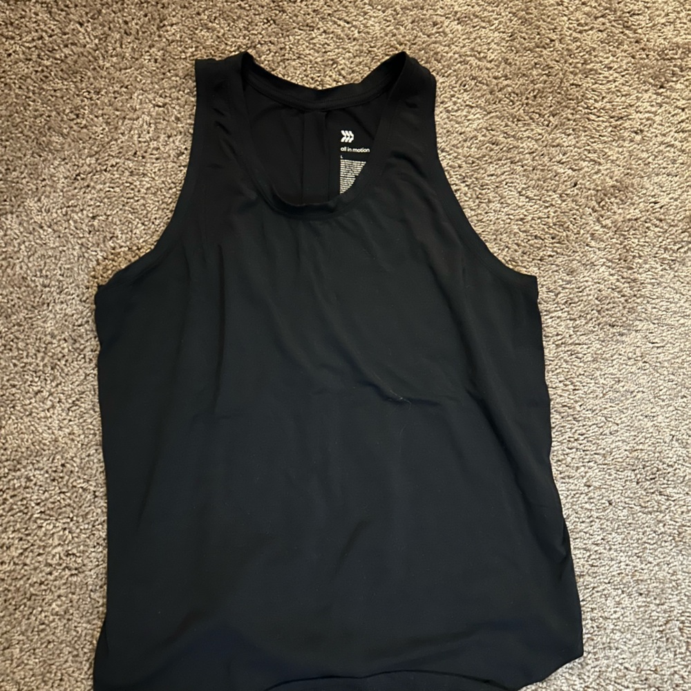 all in motion Black Performance Tank Top